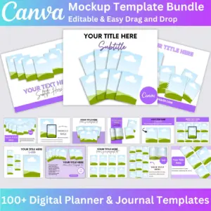 135 Editable Canva Listing Mockups for Digital Products
